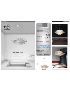 LAMPADARIO FIORE E27_5 art. 71607 2