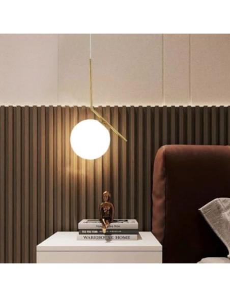 Lampadario a sospensione Oro Sfera in Vetro_13 art.v711-200mm