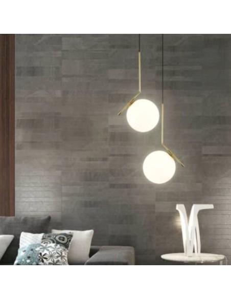 Lampadario a sospensione Oro Sfera in Vetro_14 art. v711-150mm