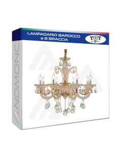 LAMPADARIO BAROCCO 8 BRACCIA_15 art. 8676-8