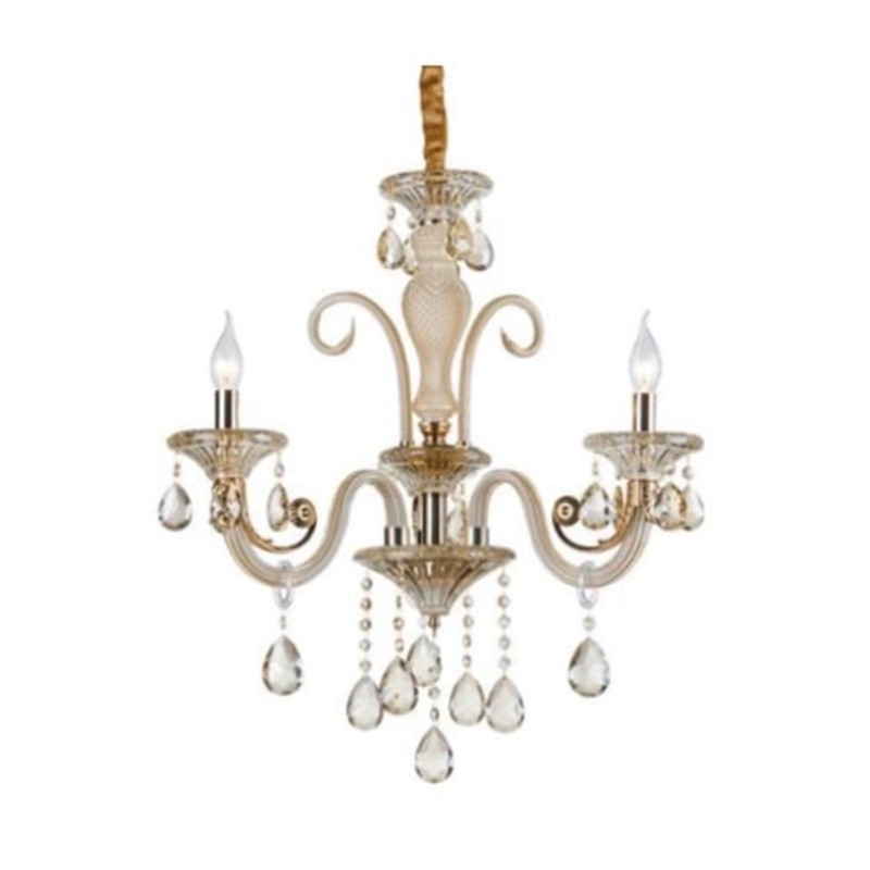 Lampadario da 3 luci lampada In vetro Cristallo...