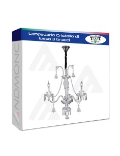Lampadario Cristallo di lusso 3 bracci_28 art. v706-3