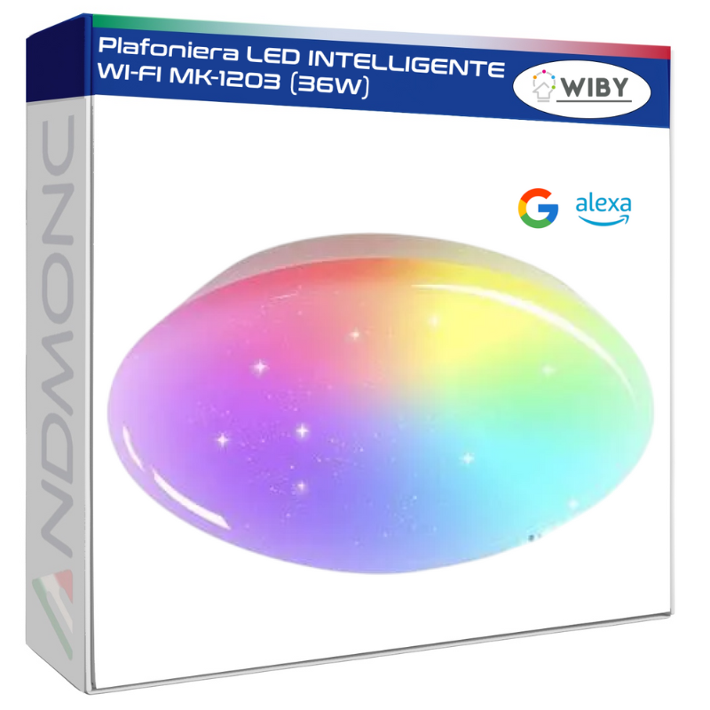 Plafoniera LED INTELLIGENTE WI-FI MK-1203 (36W)...