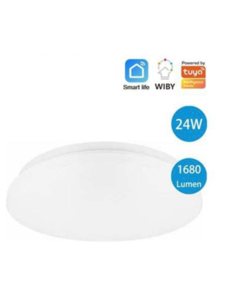 Lampada da soffitto LED SMART WI-FI 24W CCT SMART-CE2017-24W CCT - wiby