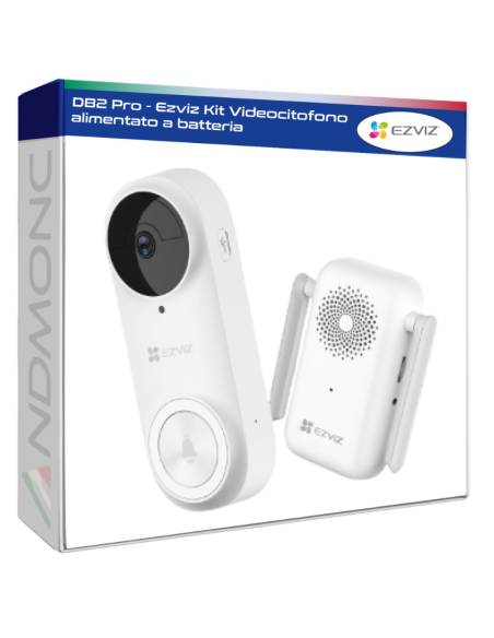 DB2 Pro - Ezviz Kit Videocitofono alimentato a batteria