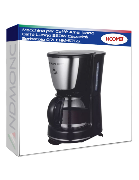 Macchina per Caffè Americano Caffè Lungo 550W Capacità Serbatoio 0,7Lt HM-5765