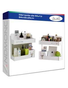 Mensola da Muro 34x12x21cm