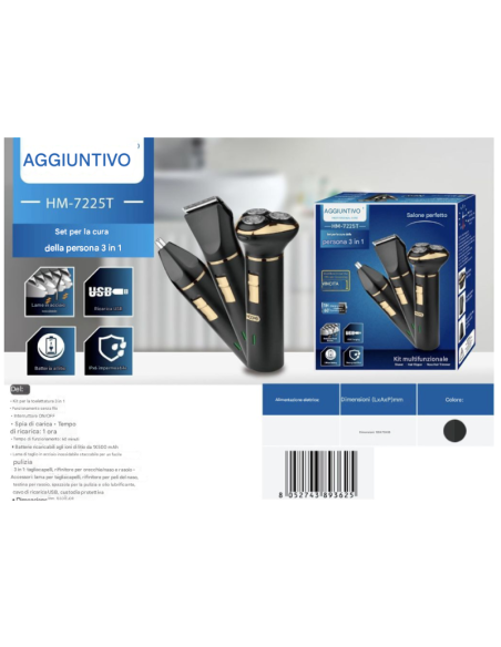 Set Rasoio 3in1 HM-7225T