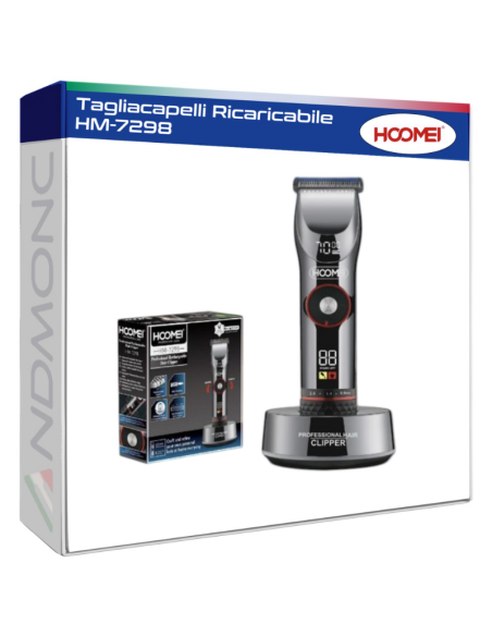 Tagliacapelli Ricaricabile HM-7298, autonomia 7 ore!