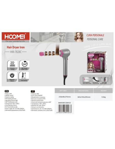 Ferro arricciacapelli 30W HM-7828C