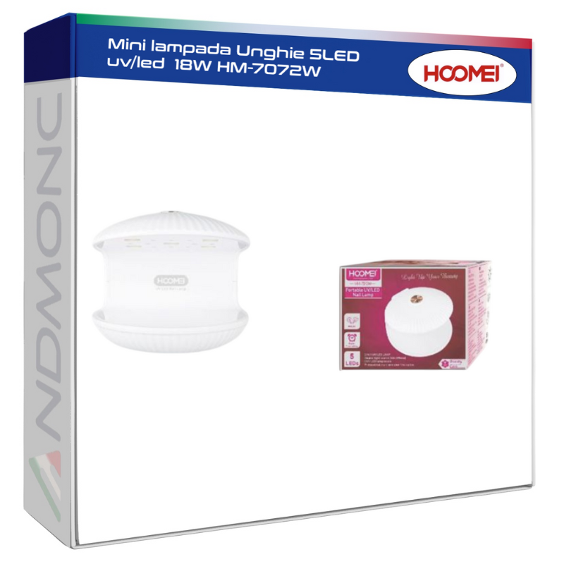 Mini Lampada unghie UV/LED 5LED 18W HM-7072W