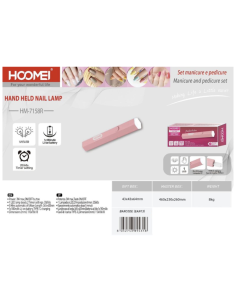 Mini lampada per Unghie 1 LED HM-7158R 2