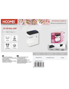 Mini lampada UV/LED per unghie 6 LED HM-7110W 2