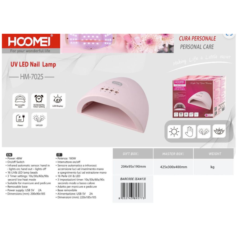 Lampada per unghie 48W HM-7025