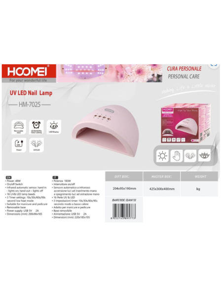Lampada per unghie 48W HM-7025