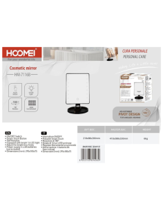 Specchio illuminato a LED, 16 LED hm-7116B 2