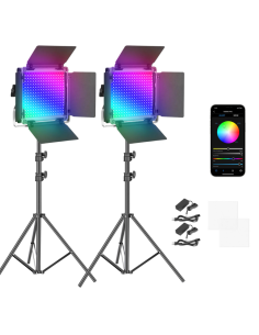 NEEWER Kit Luce Video LED RGB660 PRO da 2 Pezzi 2