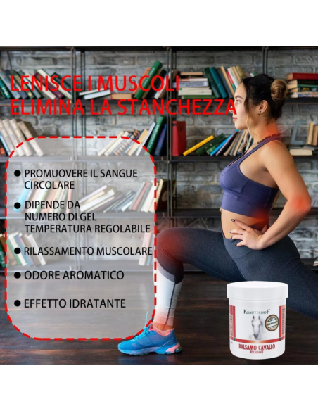 Kräuterhof Balsamo di Cavallo, riscaldante, extra forte, gel massaggiante, 100ML