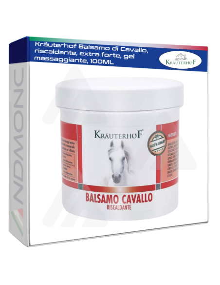 Kräuterhof Balsamo di Cavallo, riscaldante, extra forte, gel massaggiante, 100ML