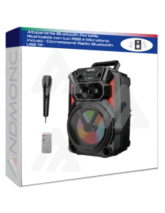 Altoparlante Bluetooth Portatile Ricaricabile con luci...