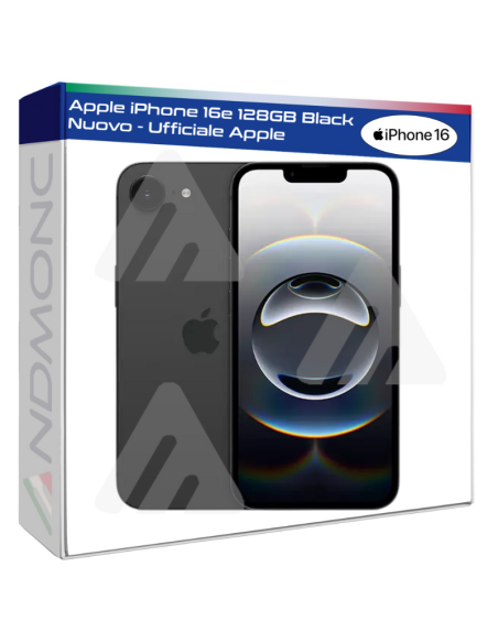 Apple iPhone 16e 128GB Black - Nuovo - Ufficiale Apple