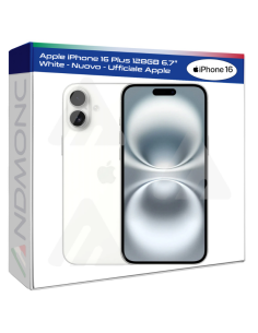 Apple iPhone 16 Plus 128GB 6.7" White - Nuovo - Ufficiale...
