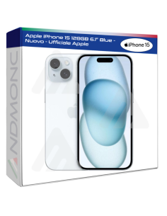 Apple iPhone 15 128GB 6.1" Blue - Nuovo - Ufficiale Apple