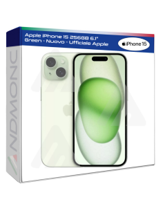 Apple iPhone 15 256GB 6.1" Green - Nuovo - Ufficiale Apple