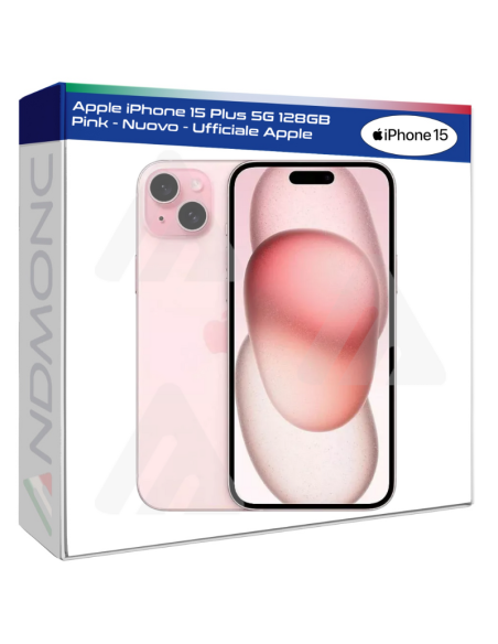 Apple iPhone 15 Plus 5G 128GB Pink - Nuovo - Ufficiale Apple