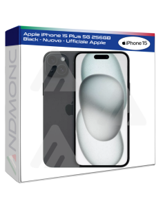 Apple iPhone 15 Plus 5G 256GB Black - Nuovo - Ufficiale...