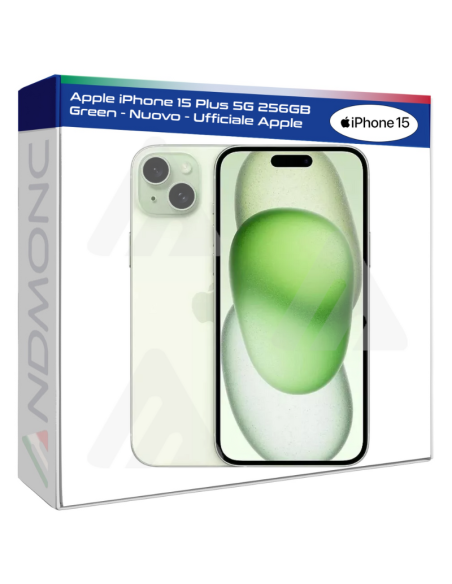 Apple iPhone 15 Plus 5G 256GB Green - Nuovo - Ufficiale Apple