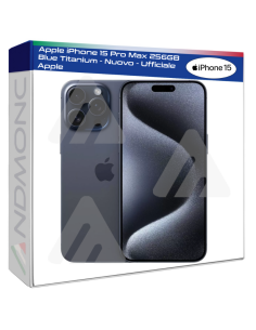 Apple iPhone 15 Pro Max 256GB Blue Titanium - Nuovo -...