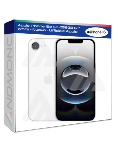 Apple iPhone 16e 5G 256GB 6,1" White - Nuovo - Ufficiale...