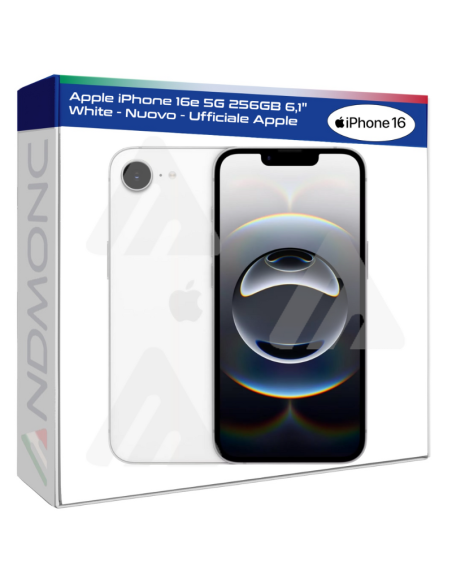 Apple iPhone 16e 5G 256GB 6,1" White - Nuovo - Ufficiale Apple