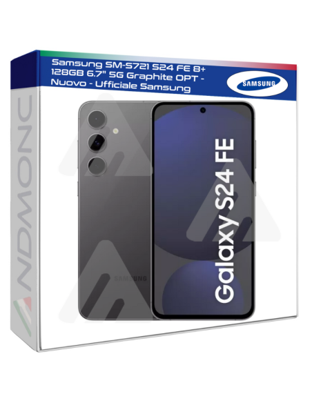 Samsung SM-S721 S24 FE 8+128GB 6.7" 5G Graphite OPT - Nuovo - Ufficiale Samsung
