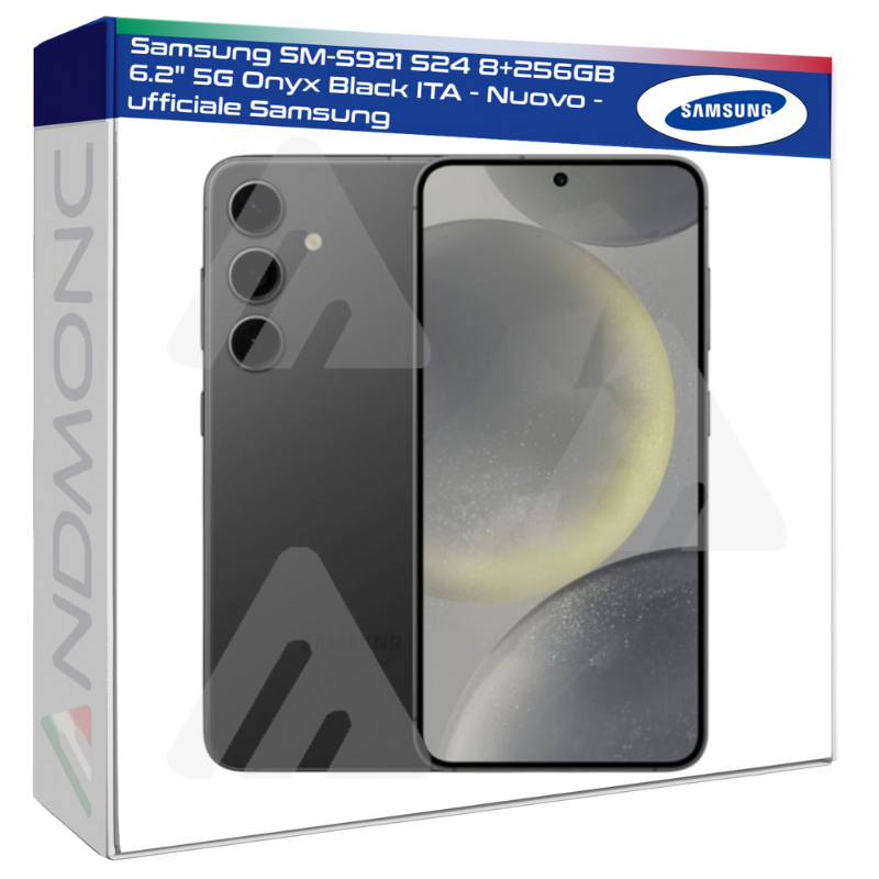 Samsung SM-S921 S24 8+256GB 6.2" 5G Onyx Black ITA - Nuovo - Ufficiale Samsung