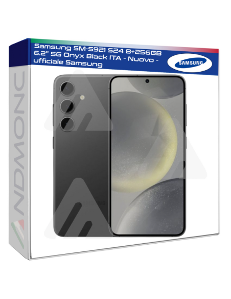 Samsung SM-S921 S24 8+256GB 6.2" 5G Onyx Black ITA - Nuovo - Ufficiale Samsung