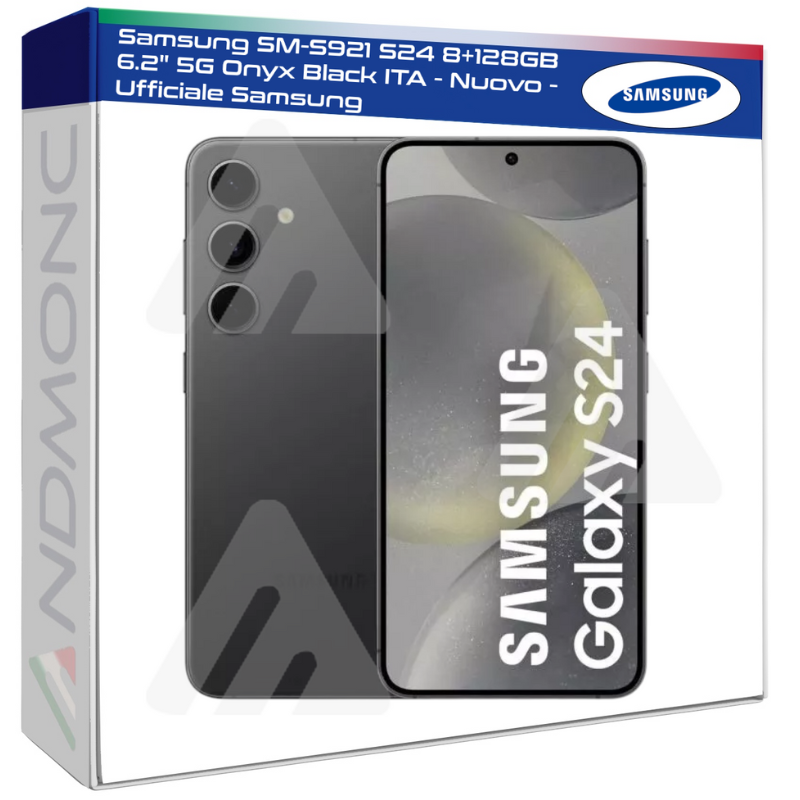 Samsung SM-S921 S24 8+128GB 6.2" 5G Onyx Black ITA - Nuovo - Ufficiale Samsung