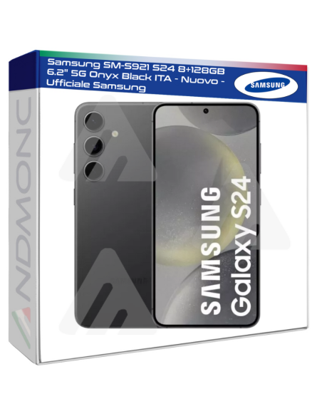 Samsung SM-S921 S24 8+128GB 6.2" 5G Onyx Black ITA - Nuovo - Ufficiale Samsung