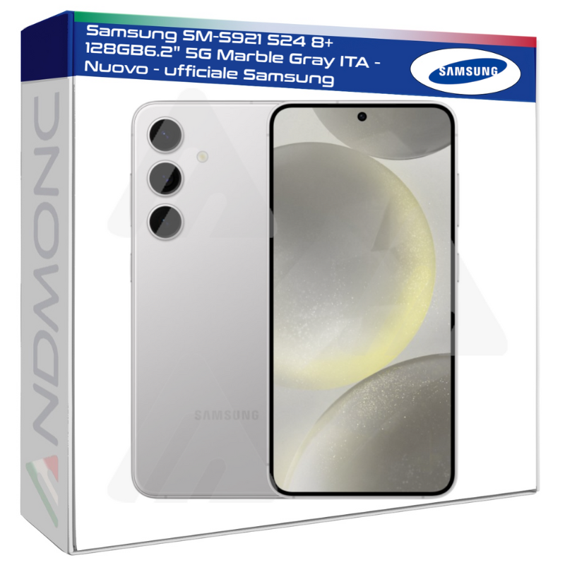 Samsung SM-S921 S24 8+128GB 6.2" 5G Marble Gray ITA - Nuovo - ufficiale Samsung