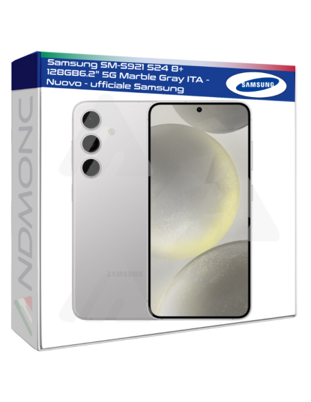 Samsung SM-S921 S24 8+128GB 6.2" 5G Marble Gray ITA - Nuovo - ufficiale Samsung