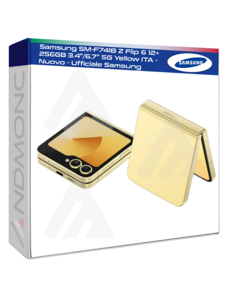 Samsung SM-F741B Z Flip 6 12+256GB 3.4"/6.7" 5G Yellow ITA - Nuovo - Ufficiale Samsung