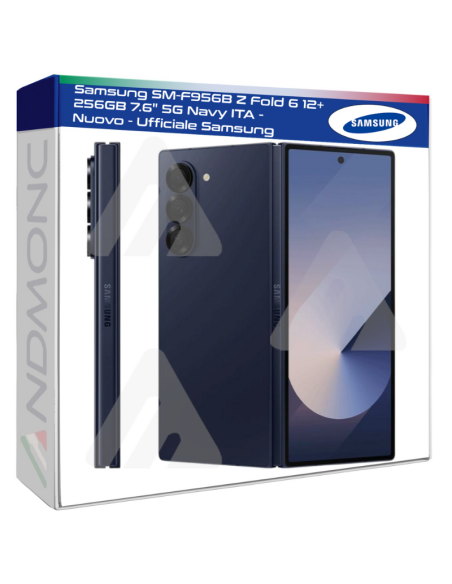 Samsung SM-F956B Z Fold 6 12+256GB 7.6" 5G Navy ITA - Nuovo - Ufficiale Samsung