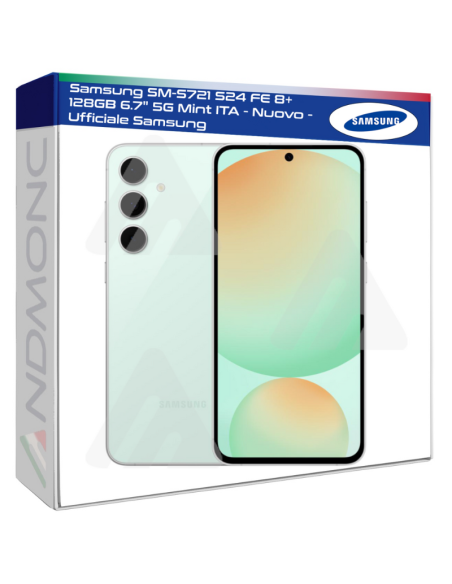 Samsung SM-S721 S24 FE 8+128GB 6.7" 5G Mint ITA - Nuovo - Ufficiale Samsung