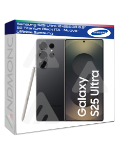 Samsung S25 Ultra 12+256GB 6.9" 5G Titanium Black ITA -...