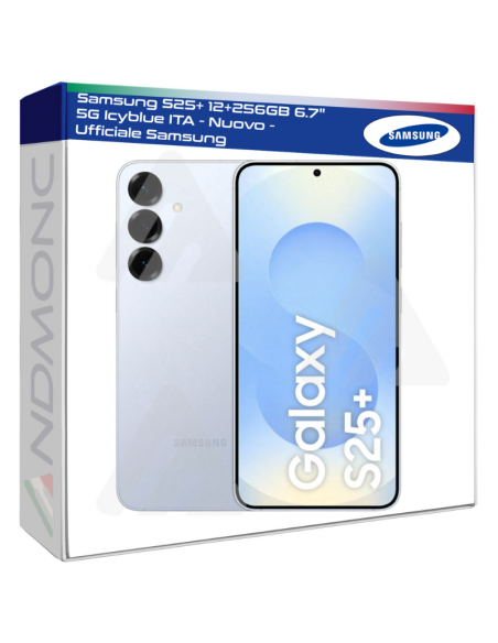 Samsung S25+ 12+256GB 6.7" 5G Icyblue ITA - Nuovo - Ufficiale Samsung