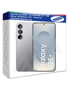 Samsung S25+ 12+256GB 6.7" 5G Silver Shadow ITA - Nuovo -...