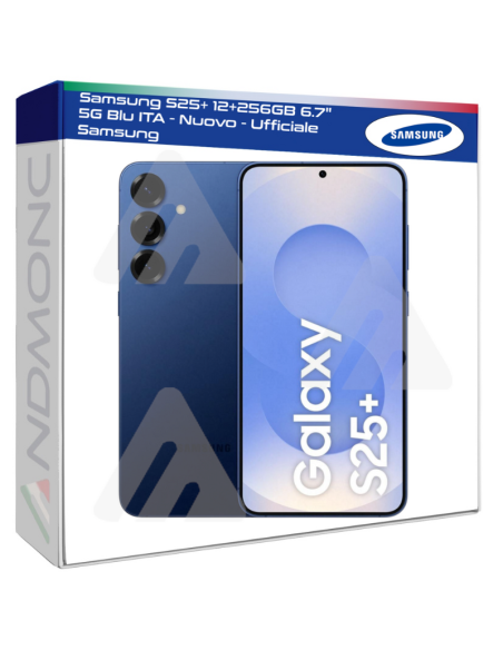 Samsung S25+ 12+256GB 6.7" 5G Blu ITA - Nuovo - Ufficiale Samsung