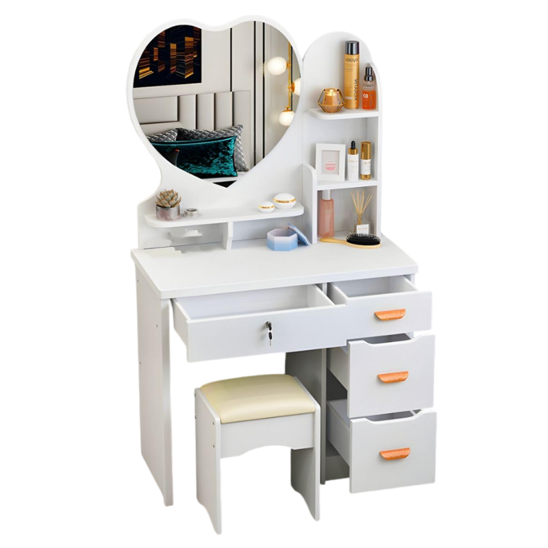 Toeletta Postazione trucco con sgabello, in...