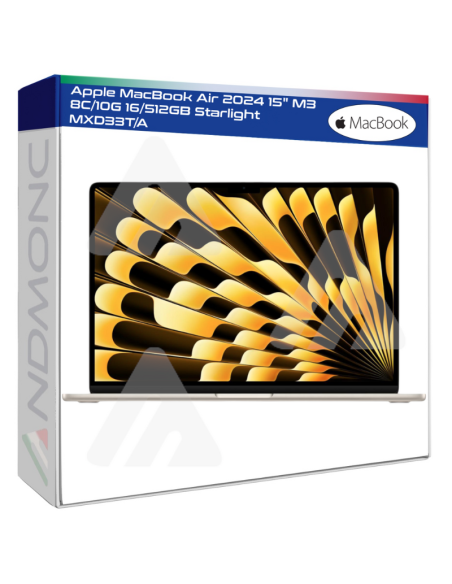 Apple MacBook Air 2024 15" M3 8C/10G 16/512GB Starlight MXD33T/A